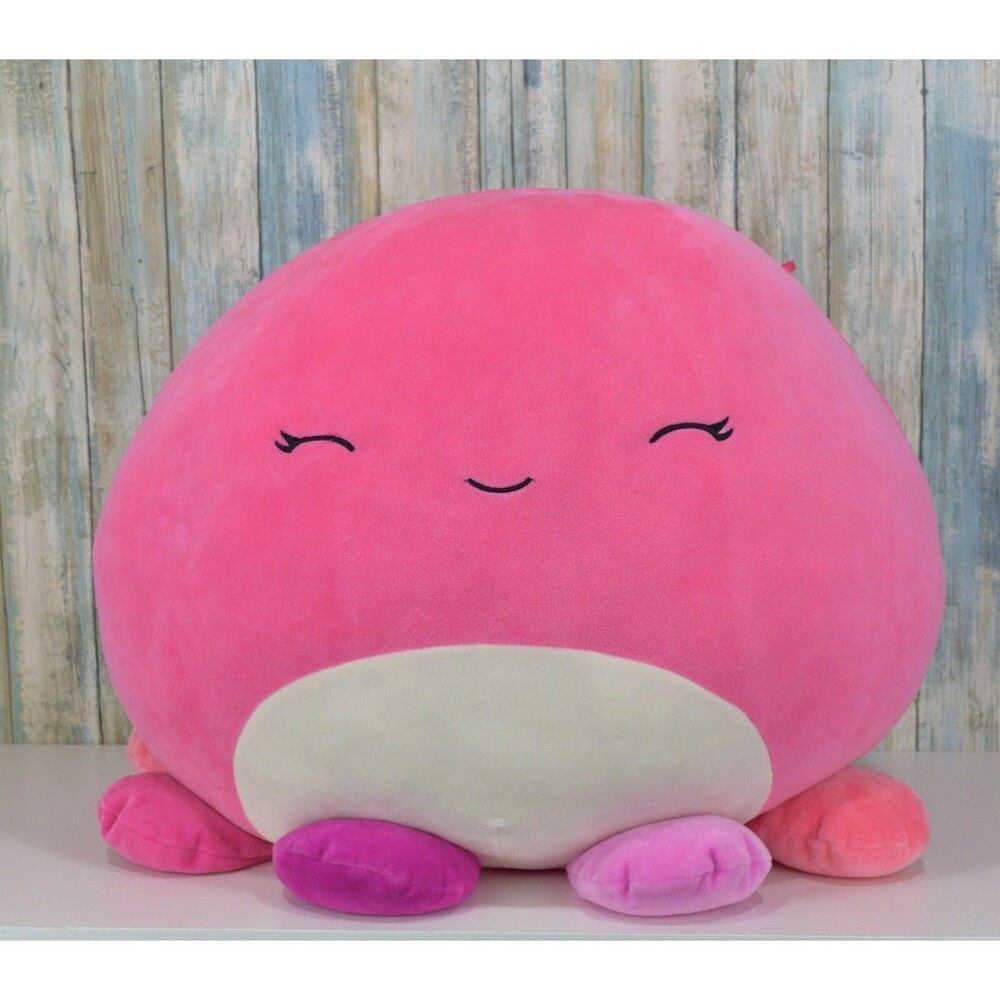 Squishmallows Octopus Octavia 18” Plush Coral Pink RARE Aldi Exclusive